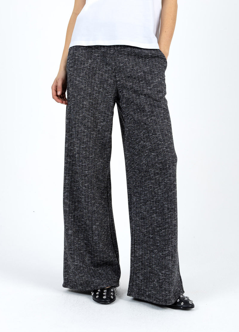 Coster Copenhagen KNIT PANTS Knitwear Black/grey mix - 106