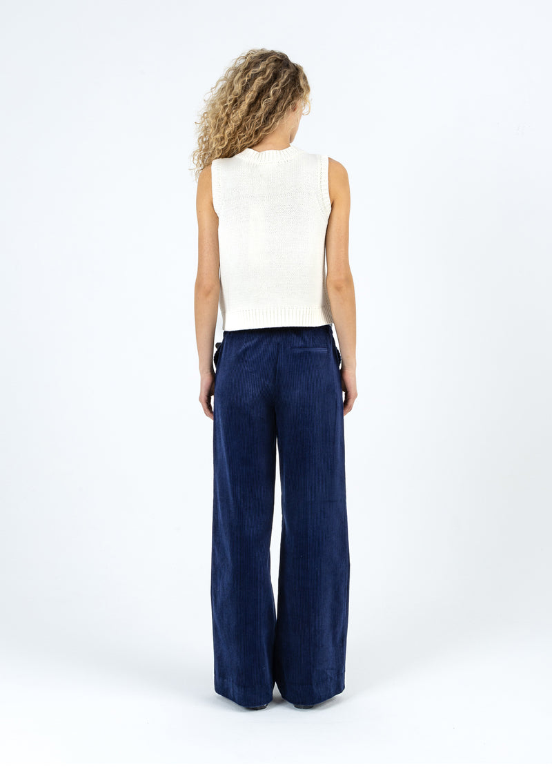 Coster Copenhagen KNIT VEST WITH ROSE Knitwear Pearl - 263
