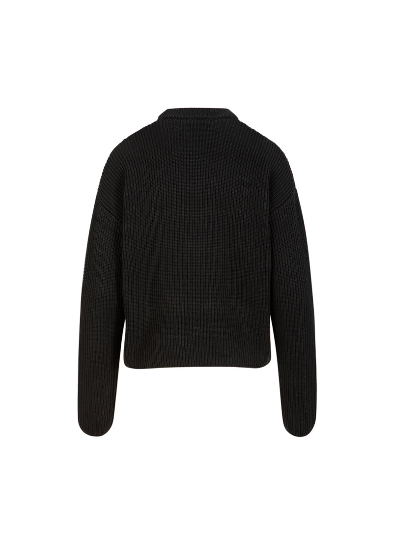 Coster Copenhagen KNIT WITH SILVER BEADS Knitwear Black - 100