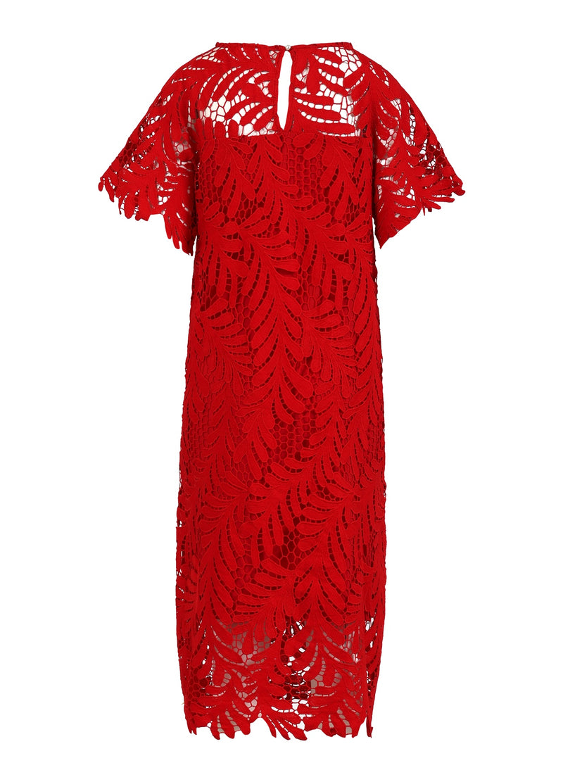 Coster Copenhagen LACE DRESS Dress Scarlet red - 618