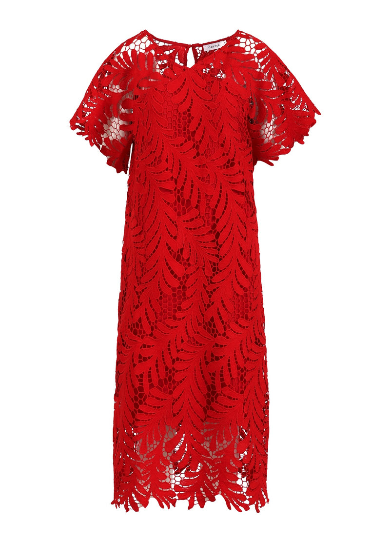 Coster Copenhagen LACE DRESS Dress Scarlet red - 618