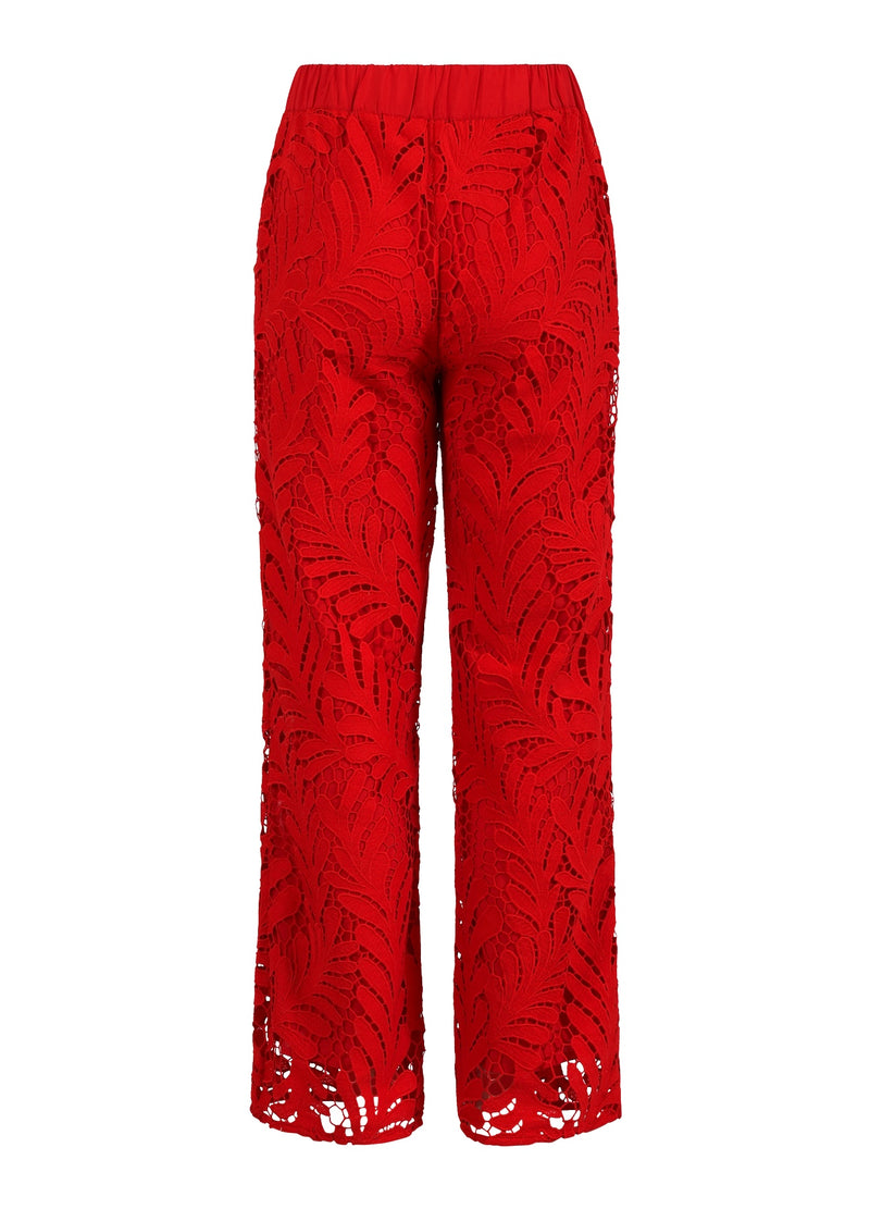 Coster Copenhagen LACE PANTS Pants Scarlet red - 618