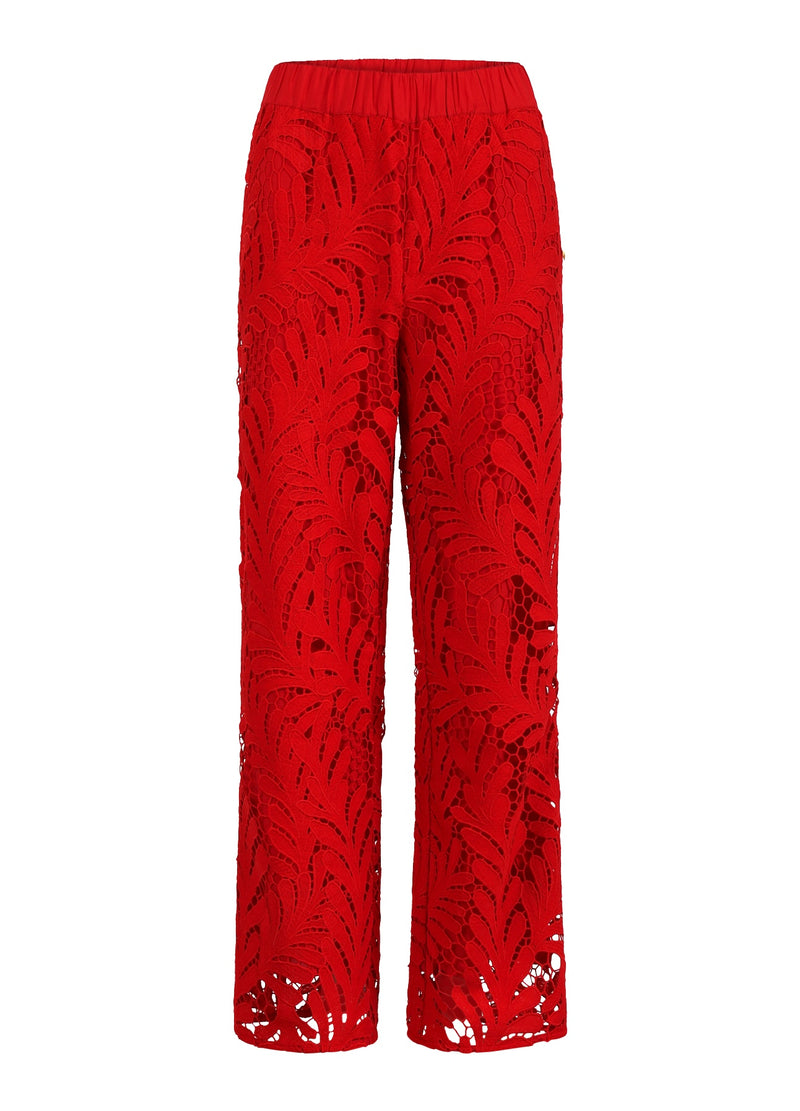 Coster Copenhagen LACE PANTS Pants Scarlet red - 618