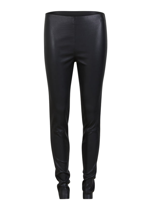Coster Copenhagen LEATHER LEGGINGS Pants Black - 100