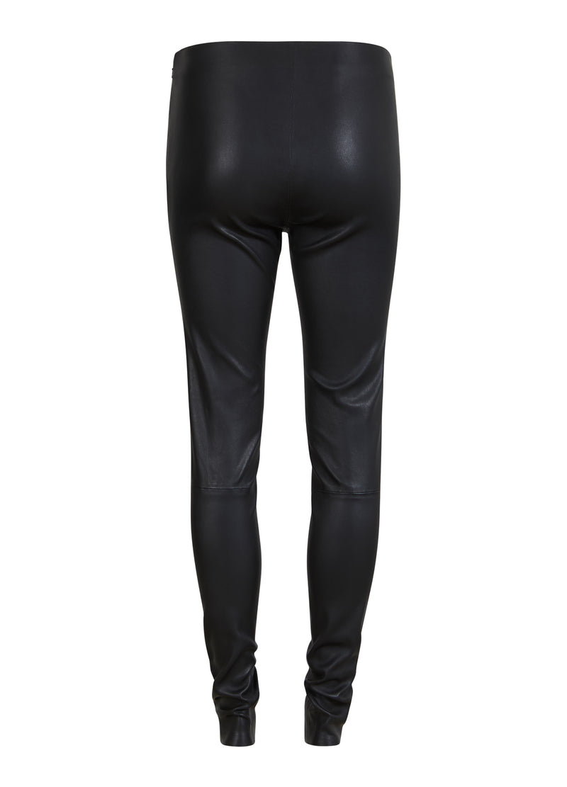 Coster Copenhagen LEATHER LEGGINGS Pants Black - 100