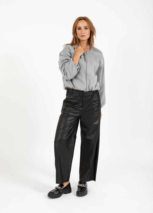 Coster Copenhagen LEATHER PANTS - PETRA FIT Pants Black - 100