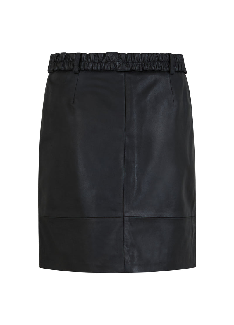 Coster Copenhagen LEATHER SKIRT Skirt Black - 100