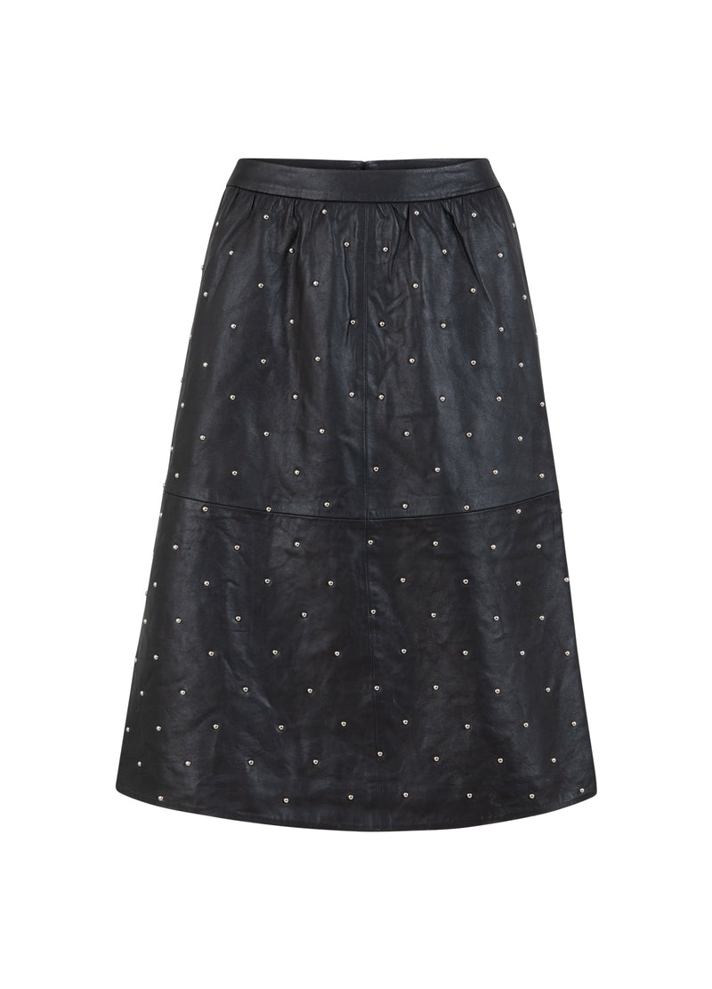 Coster Copenhagen LEATHER SKIRT Skirt Black - 100