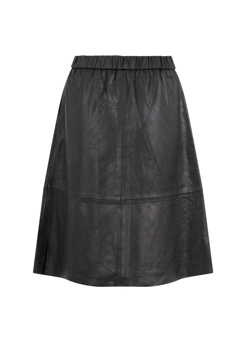 Coster Copenhagen LEATHER SKIRT Skirt Black - 100