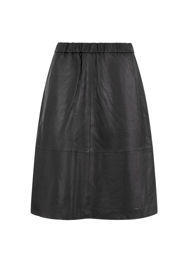 Coster Copenhagen LEATHER SKIRT Skirt Black - 100