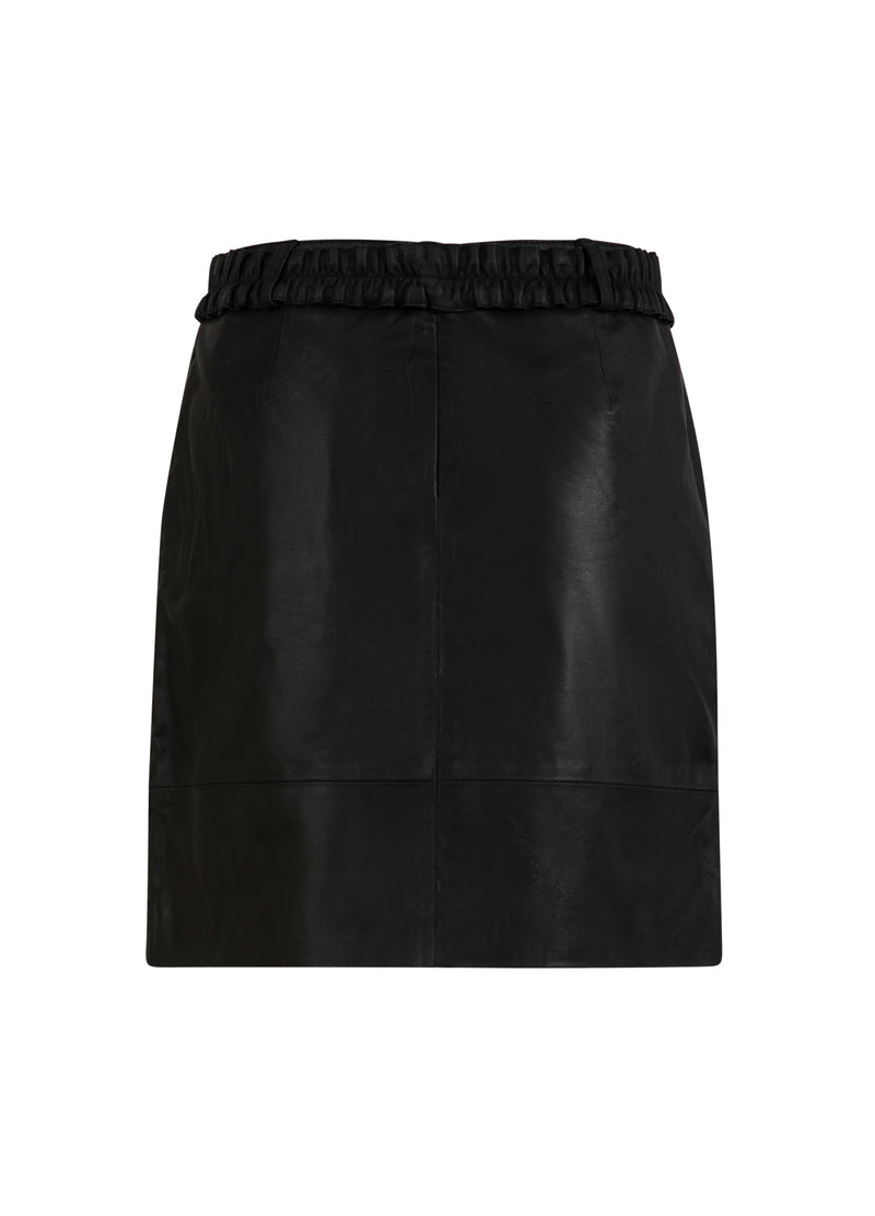 Coster Copenhagen LEATHER SKIRT Skirt Black - 100