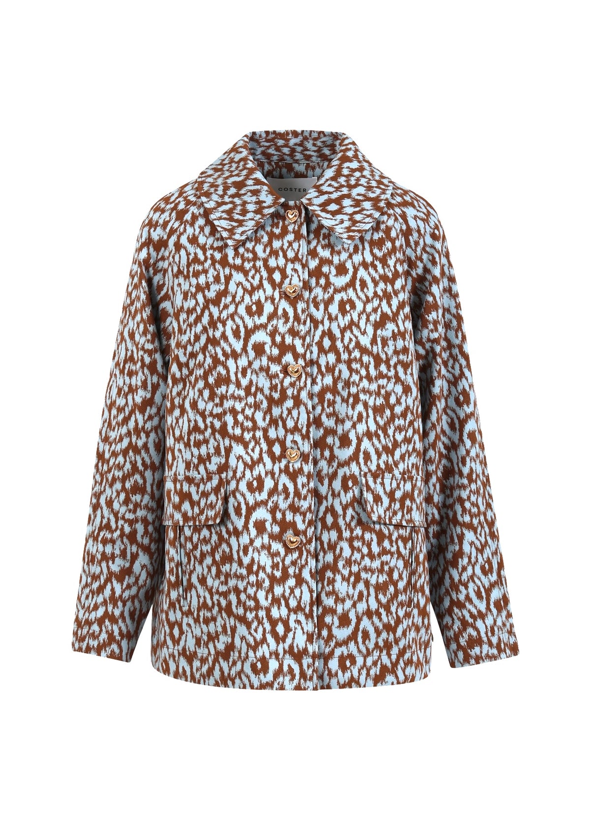 Leopard Field Jacket/レオパード/イタリアジップ/ライナー付 Leopard Field Jacket/レオパード/イタリアジップ/ライナー付