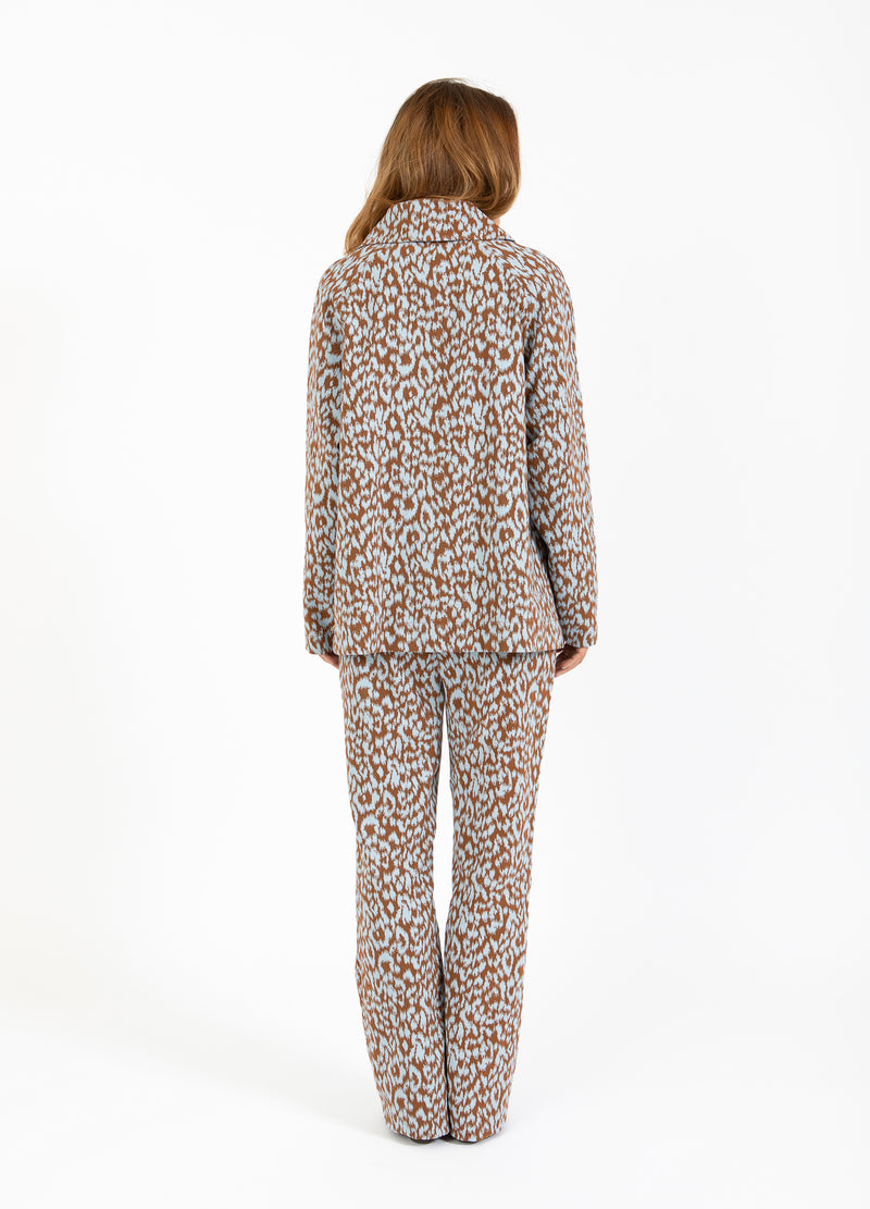 Coster Copenhagen LEO PANTS - LUCIA FIT Pants Ice leo jaquard - 994
