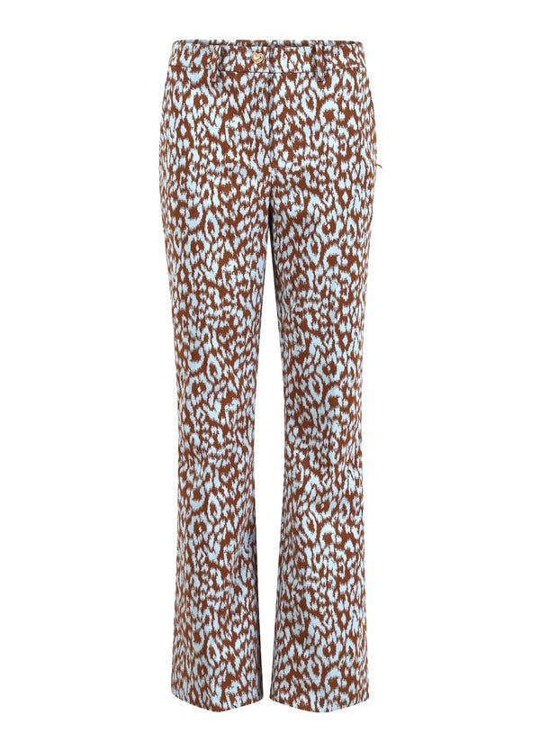Coster Copenhagen LEO PANTS - LUCIA FIT Pants Ice leo jaquard - 994