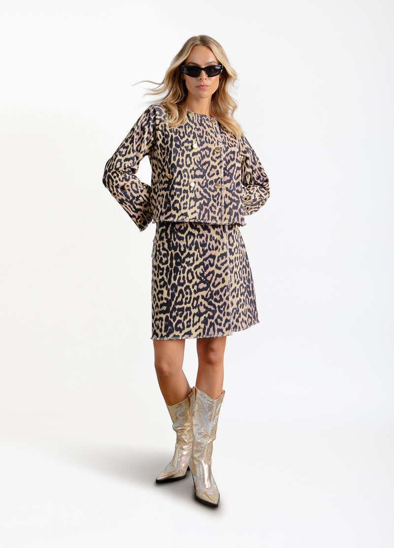 Coster Copenhagen LEO SKIRT Skirt Big leo print - 987