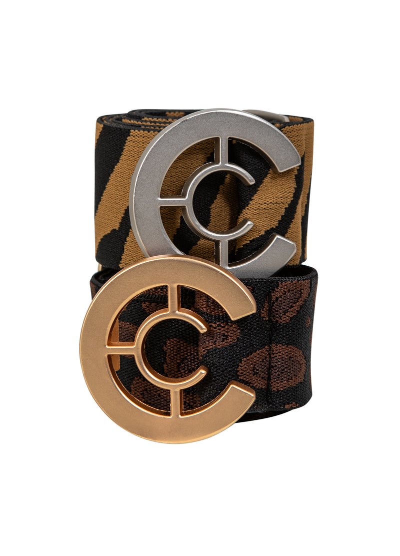 Coster Copenhagen LOGO BELT Accessories Dark leo print - 900