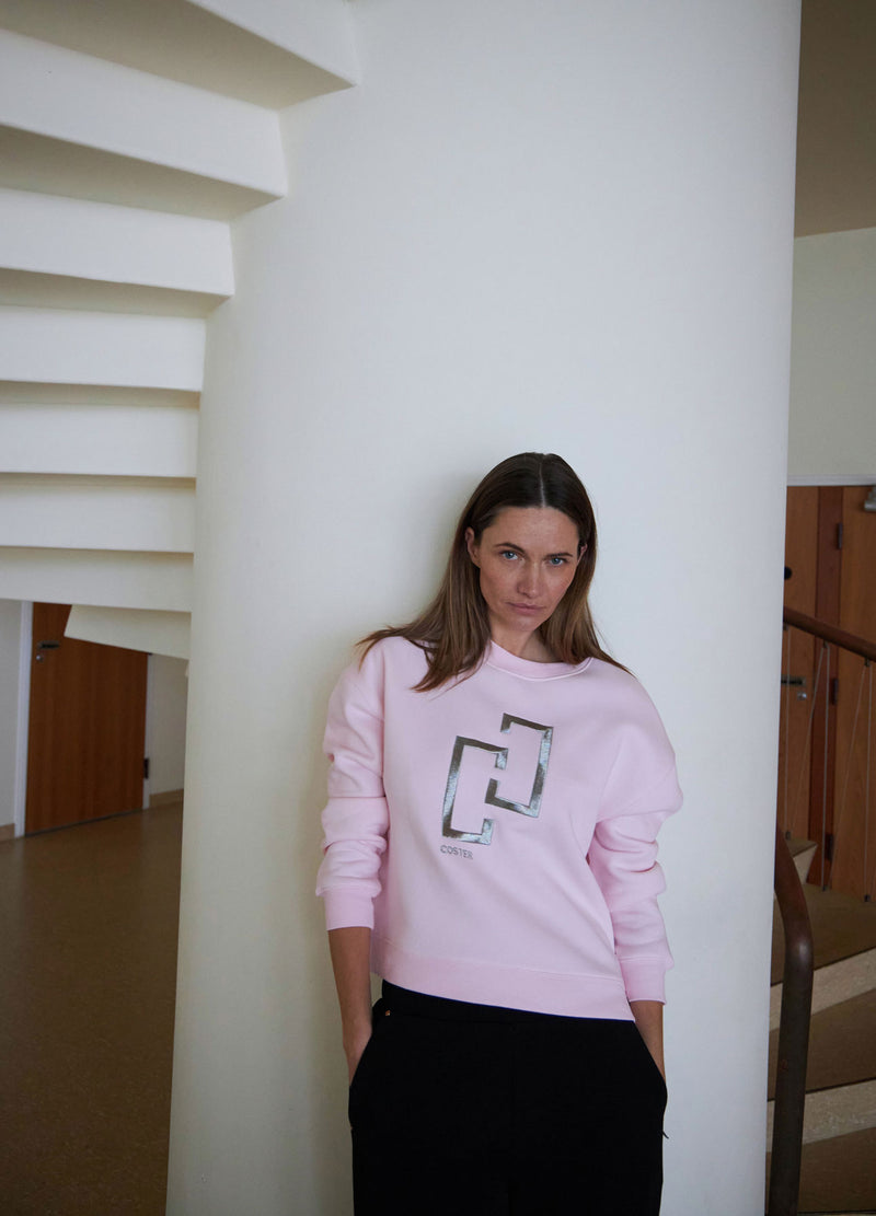 Coster Copenhagen LOGO SWEATSHIRT Shirt/Blouse Powder rose - 686