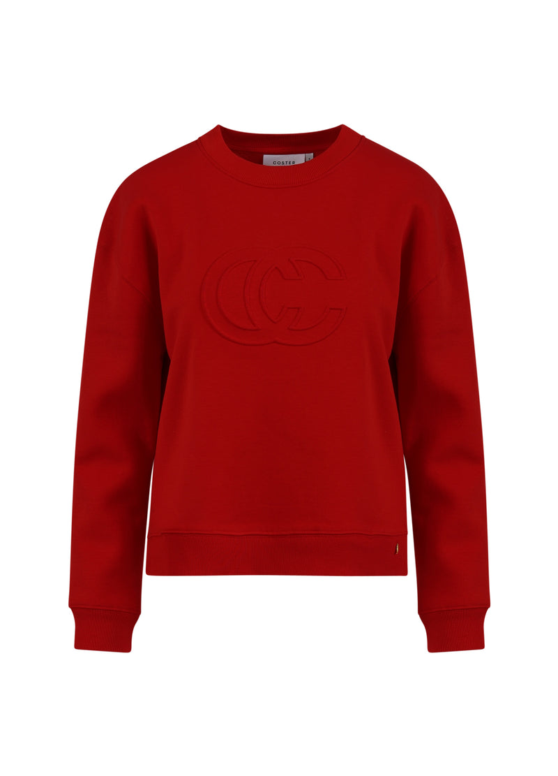 Coster Copenhagen LOGO SWEATSHIRT Shirt/Blouse Scarlet red - 618