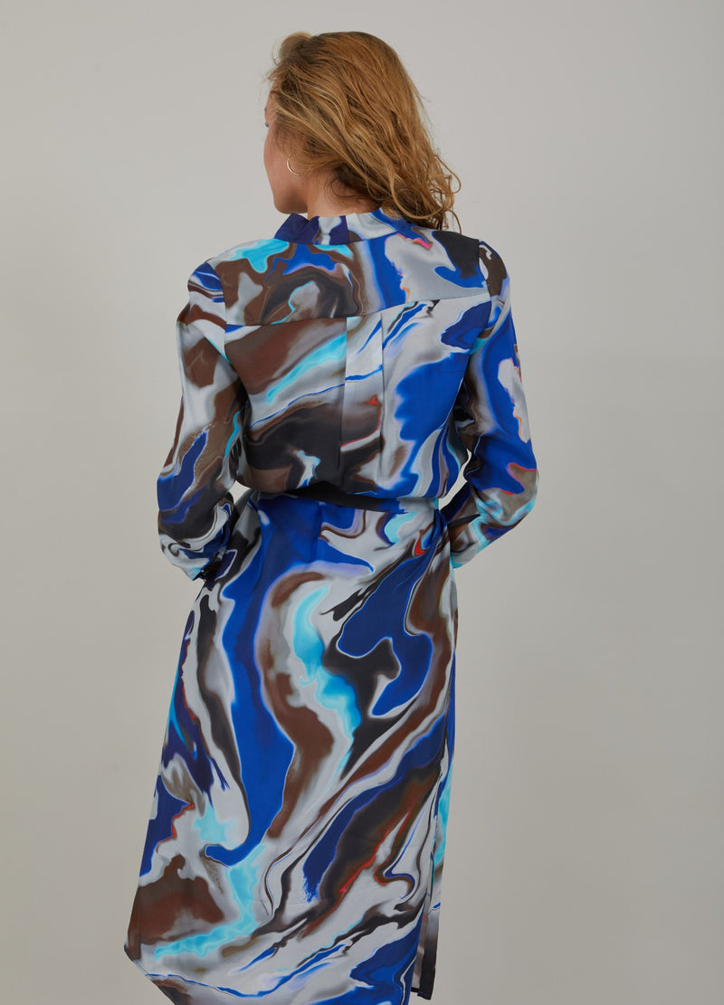 Coster Copenhagen LONG DRESS IN FLOW PRINT Dress Flow print - 550