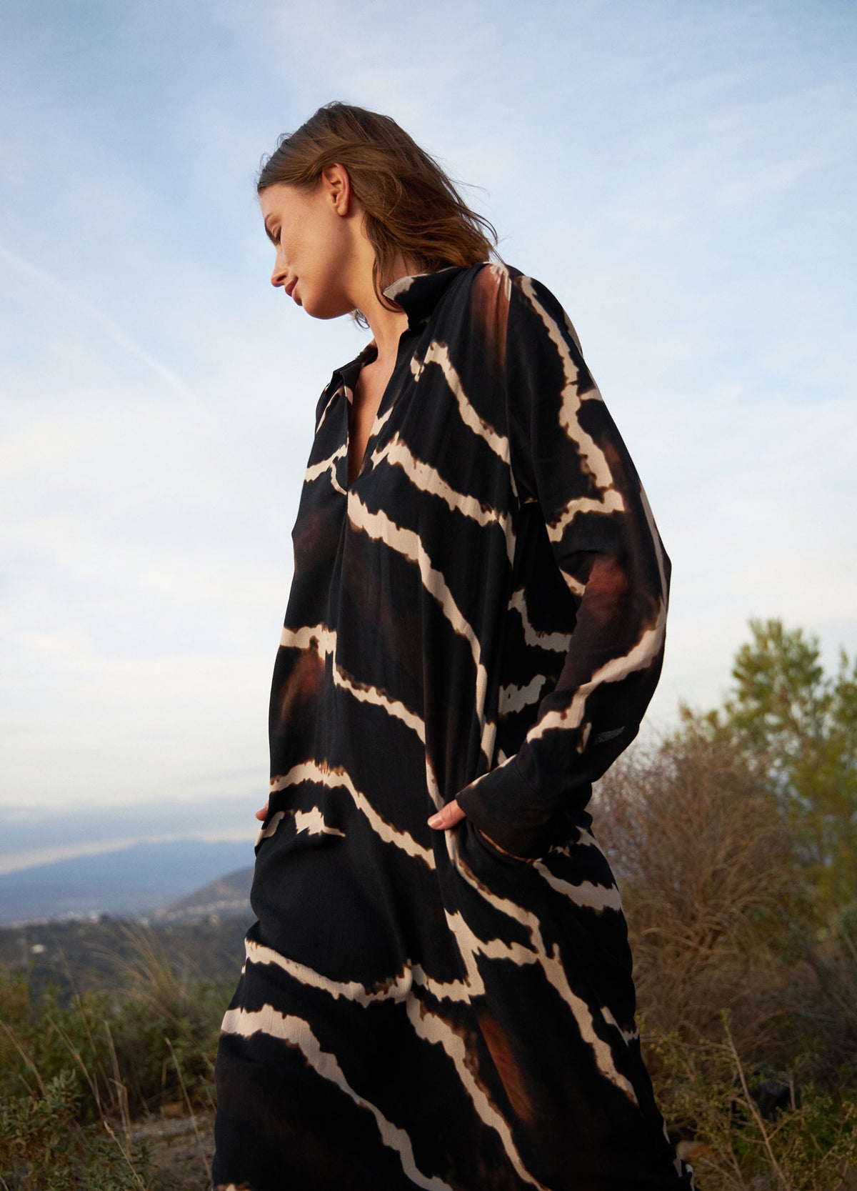 Long Dress in Night Clouds Long Dress in Night Clouds