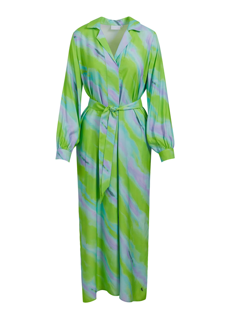 Coster Copenhagen LONG DRESS W. FADED STRIPE PRINT Dress Faded stripe print - 903