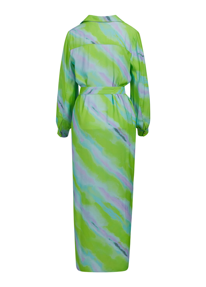 Coster Copenhagen LONG DRESS W. FADED STRIPE PRINT Dress Faded stripe print - 903