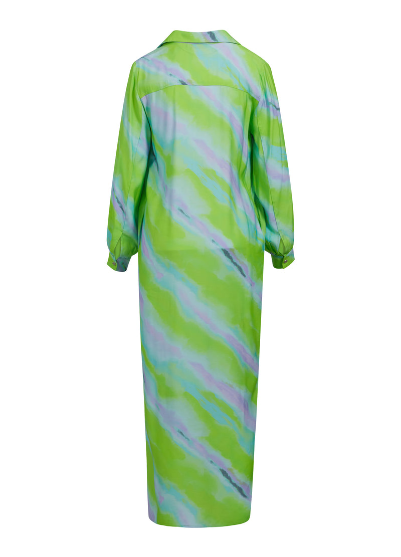 Coster Copenhagen LONG DRESS W. FADED STRIPE PRINT Dress Faded stripe print - 903