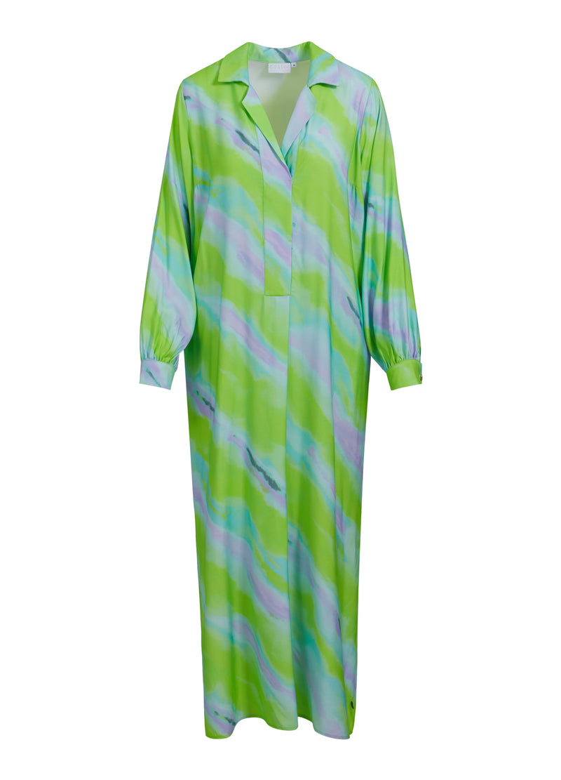 Coster Copenhagen LONG DRESS W. FADED STRIPE PRINT Dress Faded stripe print - 903
