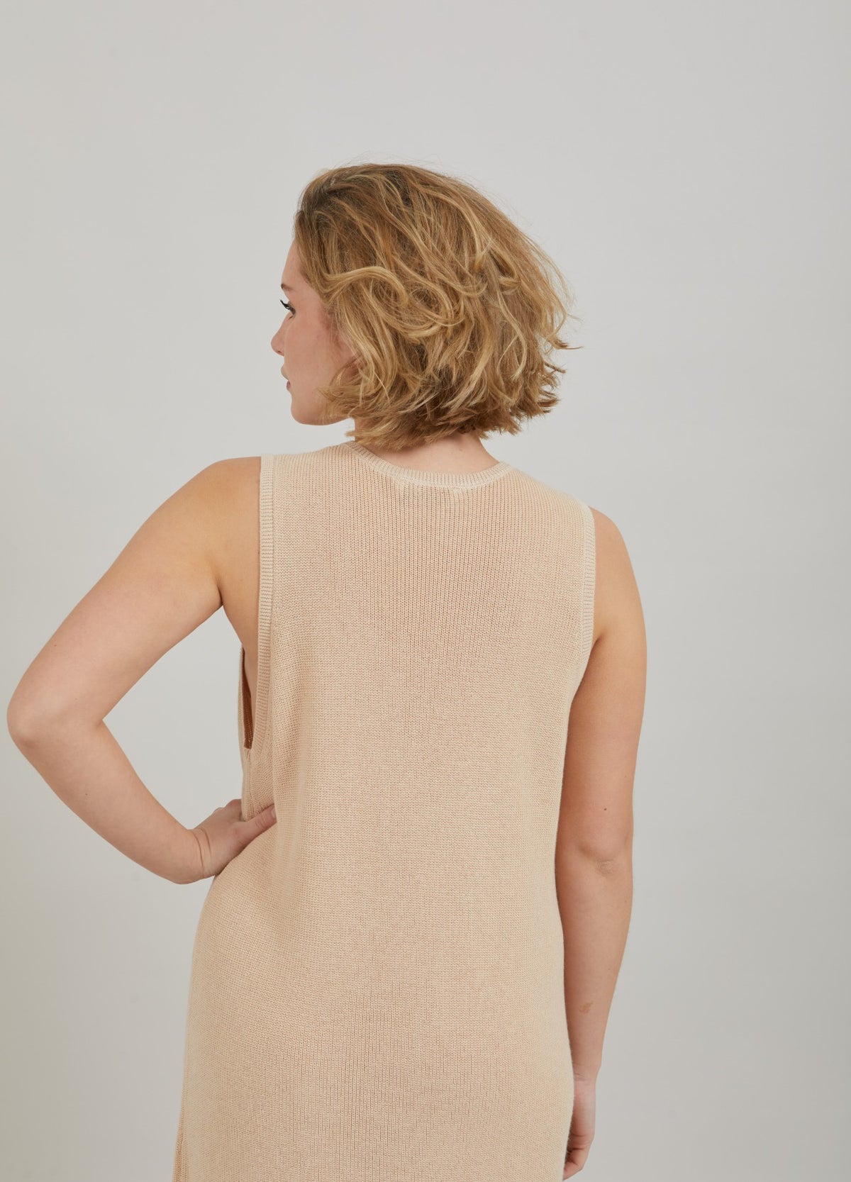 salsation サルセーション Dress Knitted Tank　XS Time and Tru Women's Sleeveless Knit Swing Dress, Sizes XS