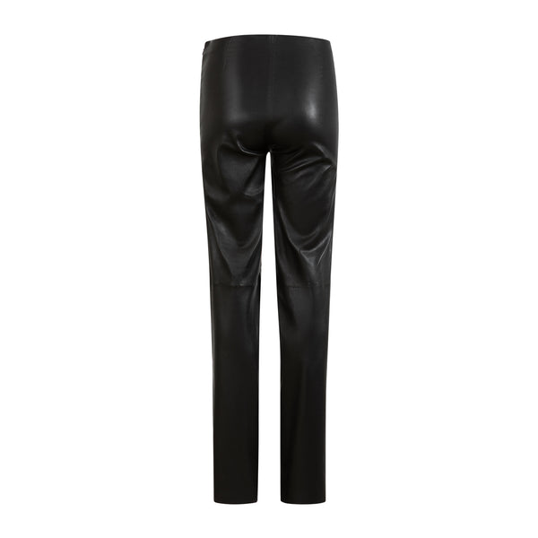 Coster Copenhagen LONG LEATHER LEGGINGS - MYNTE FIT Pants Black - 100
