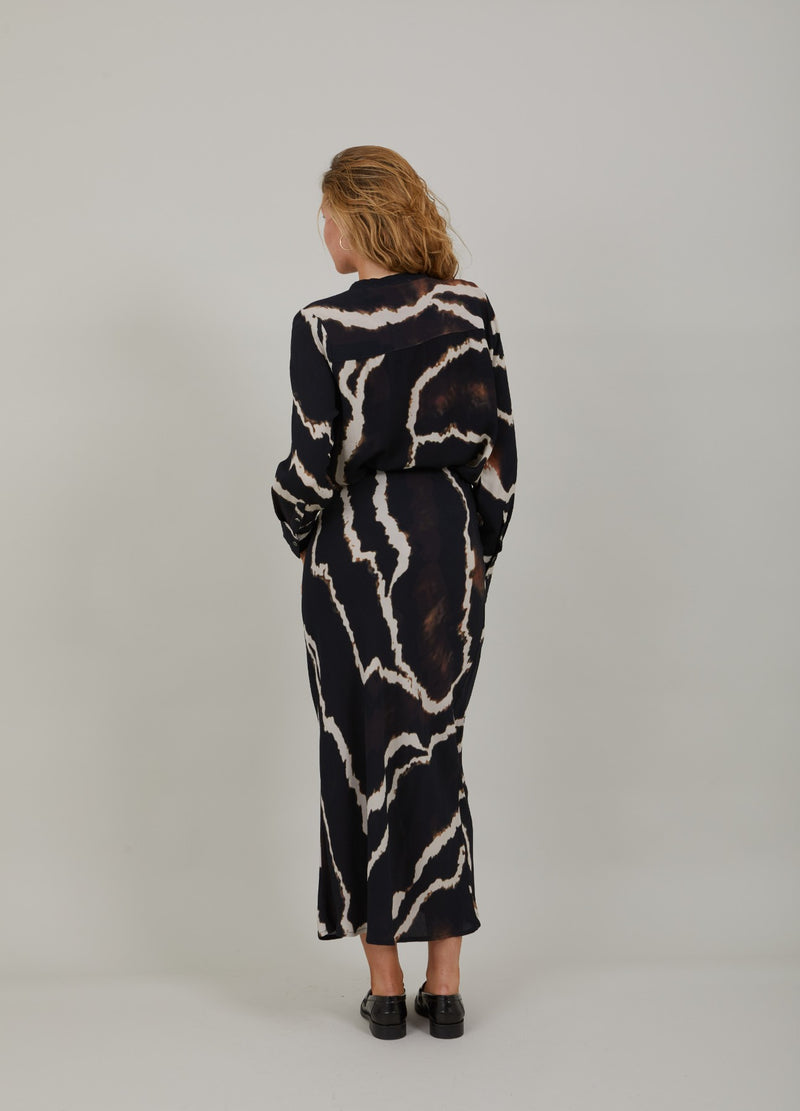 Coster Copenhagen LONG SKIRT IN NIGHT CLOUDS PRINT Skirt Night clouds print - 924