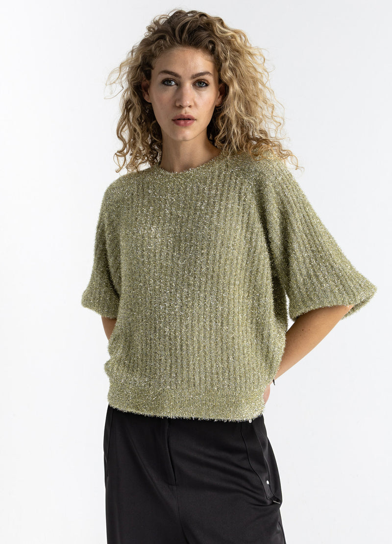 Coster Copenhagen LUREX KNIT Knitwear Champagne - 299