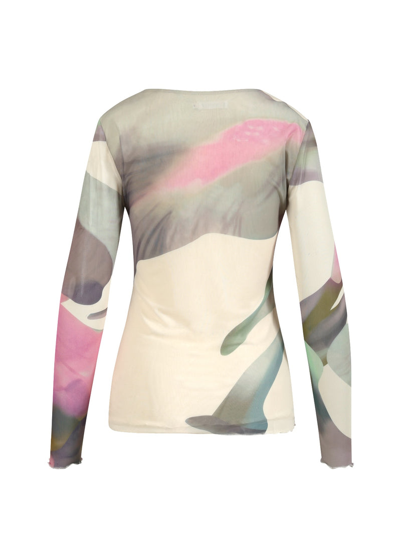 Coster Copenhagen MESH TOP IN LIQUED FLOWER PRINT Shirt/Blouse Liquid flower print - 926