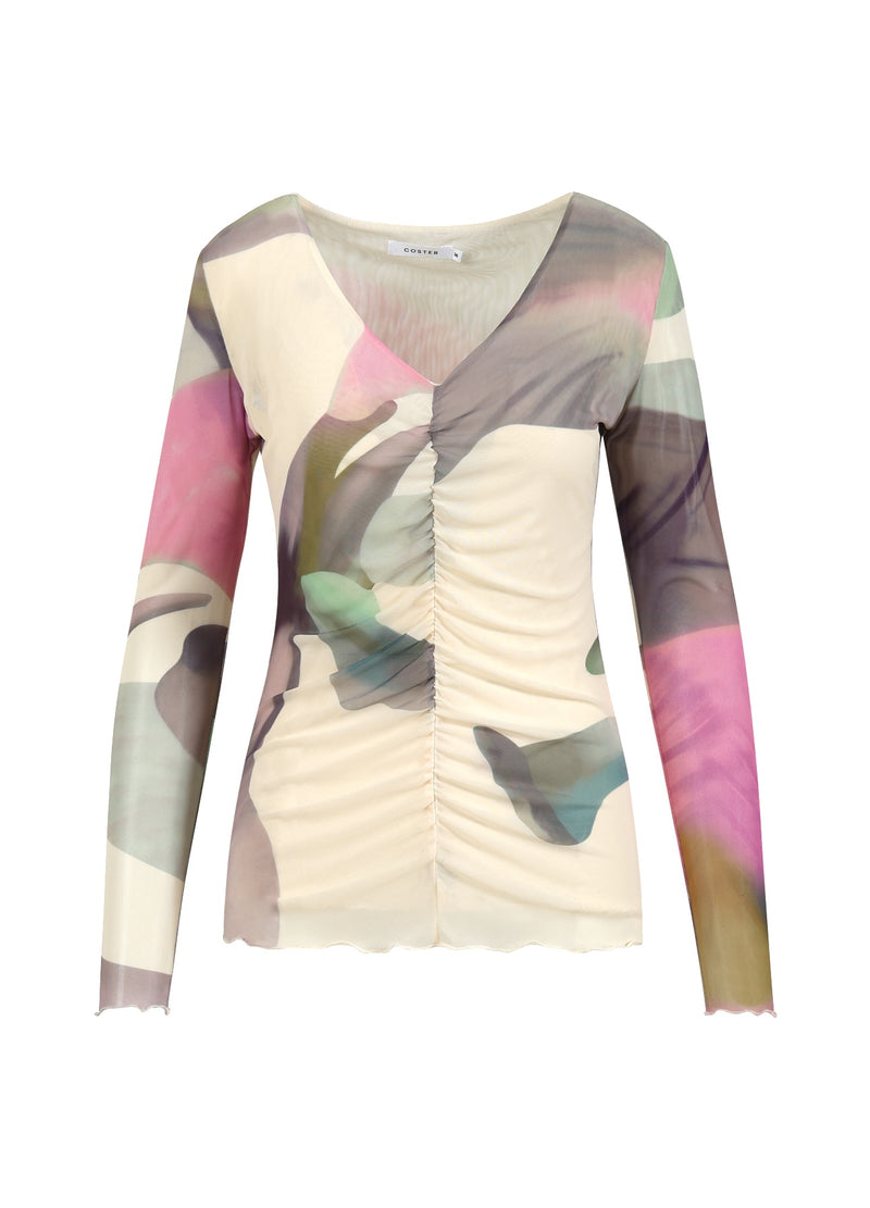 Coster Copenhagen MESH TOP IN LIQUED FLOWER PRINT Shirt/Blouse Liquid flower print - 926