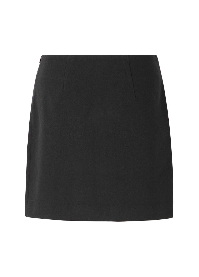 Coster Copenhagen MINISKIRT WITH FLOWERS Skirt Black - 100