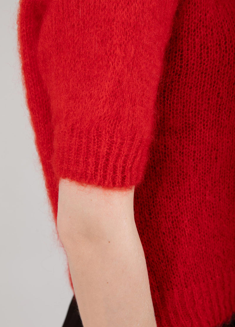 Coster Copenhagen MOHAIR WITH SHORT SLEEVES Knitwear Red - 613