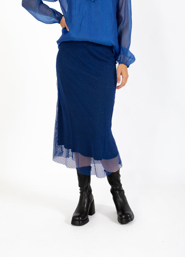 Coster Copenhagen NET SKIRT Skirt Rich blue - 583