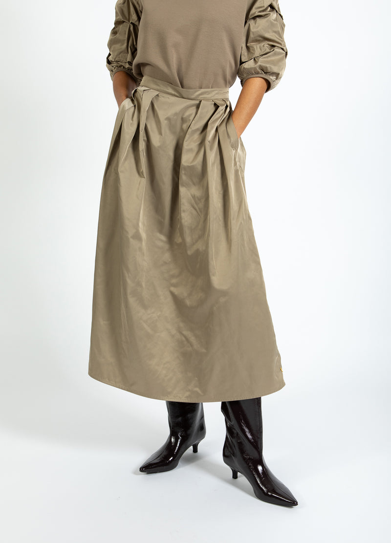 Coster Copenhagen NYLON SKIRT Skirt Taupe sand - 393