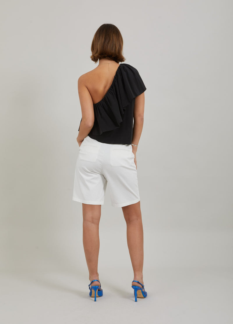 Coster Copenhagen ONE SHOULDER TOP Top - Short sleeve Black - 100