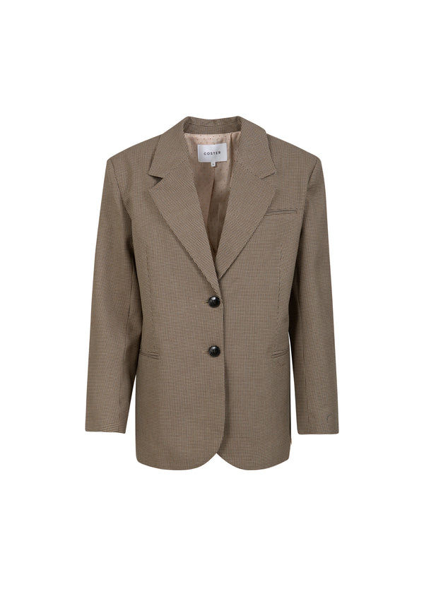 Coster Copenhagen OVERSIZED CHECK BLAZER Blazer Brown check - 371