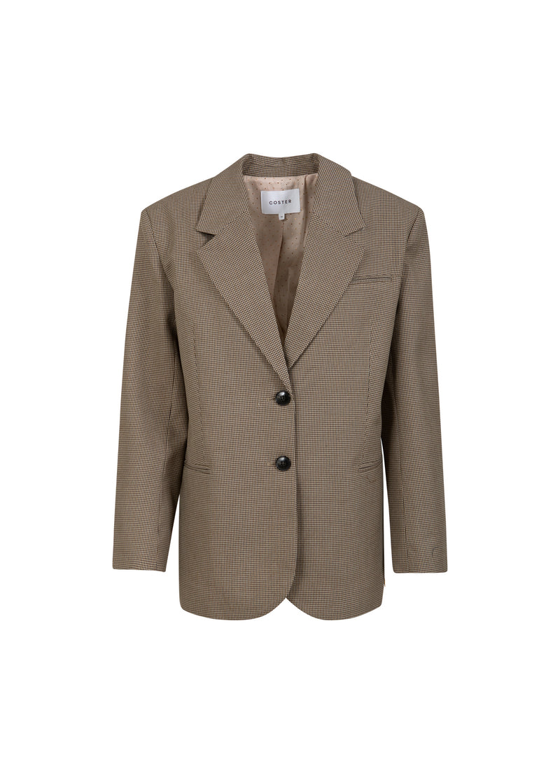 Coster Copenhagen OVERSIZED CHECK BLAZER Blazer Brown check - 371