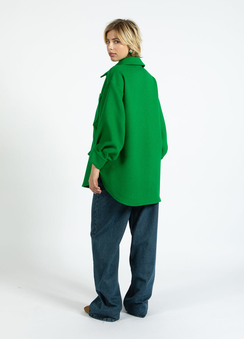 Coster Copenhagen OVERSIZED CURDEROY JACKET Outerwear Lush green - 444