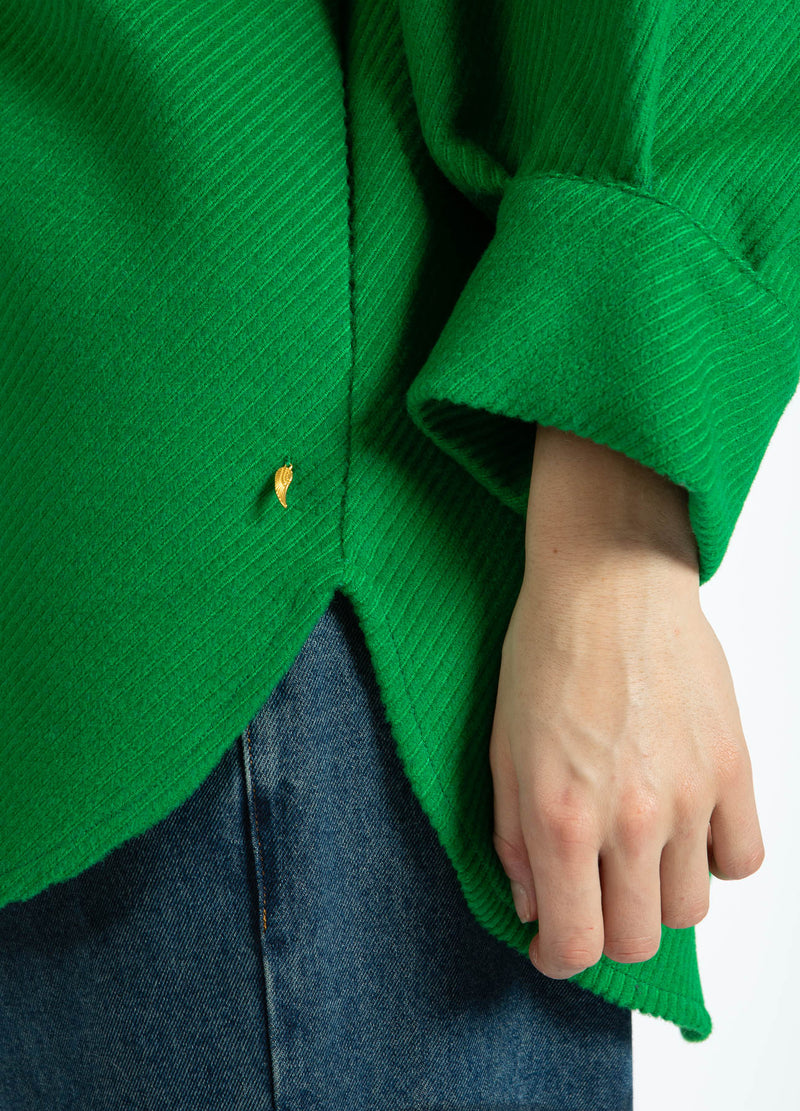 Coster Copenhagen OVERSIZED CURDEROY JACKET Outerwear Lush green - 444