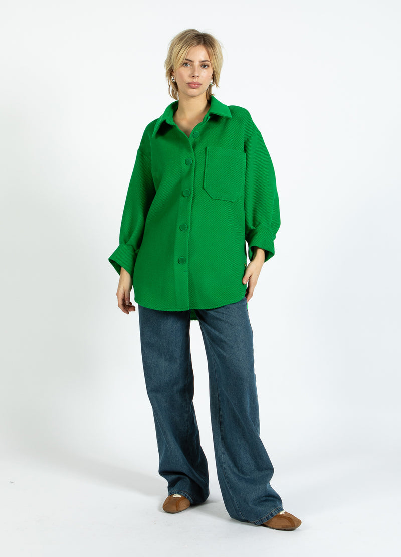 Coster Copenhagen OVERSIZED CURDEROY JACKET Outerwear Lush green - 444