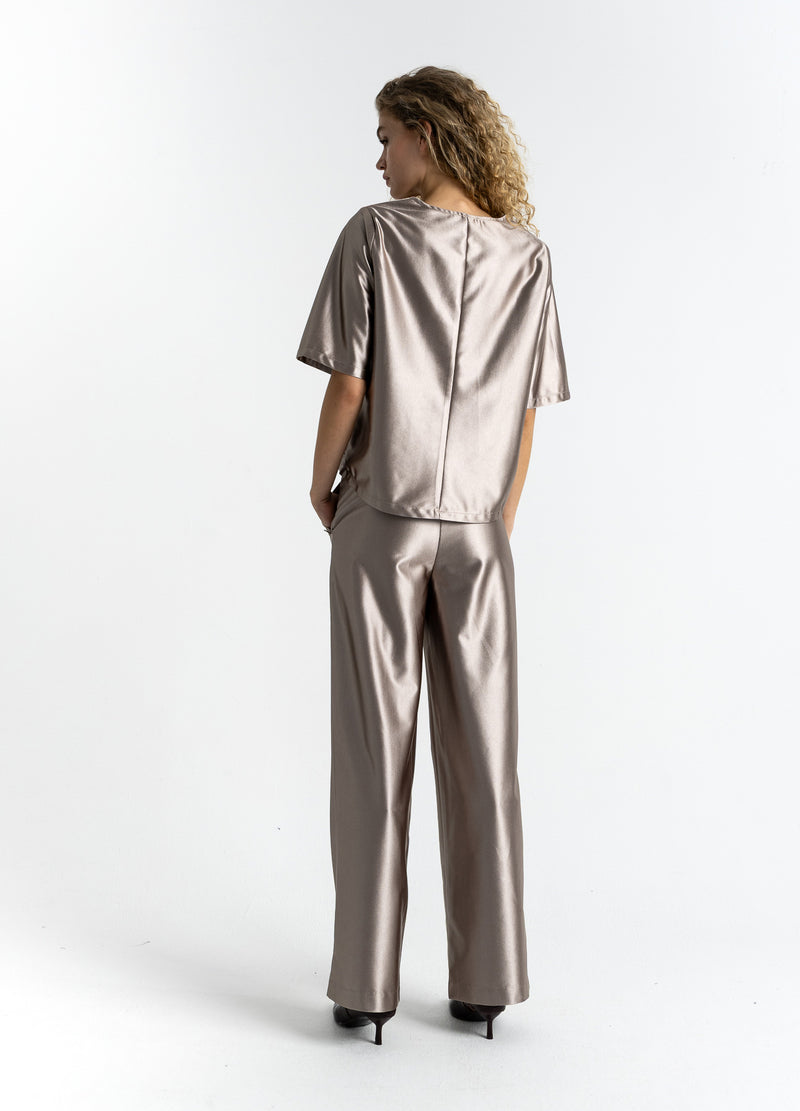 Coster Copenhagen OVERSIZED SHIMMER T-SHIRT Shirt/Blouse Champagne - 299