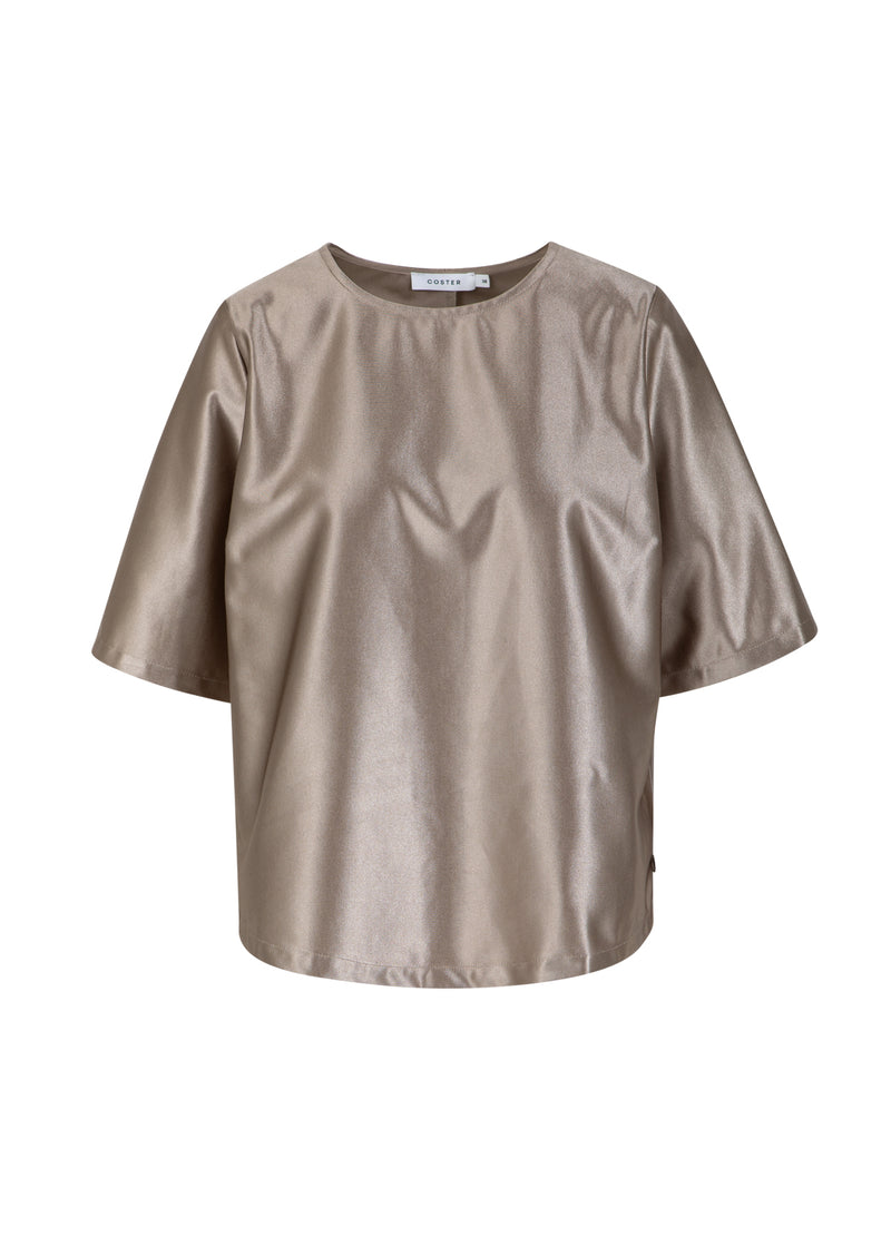 Coster Copenhagen OVERSIZED SHIMMER T-SHIRT Shirt/Blouse Champagne - 299