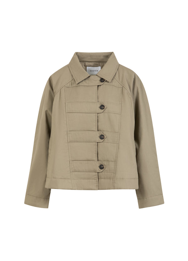 Coster Copenhagen PADDED MILITARY JACKET Outerwear Hunter Green - 486