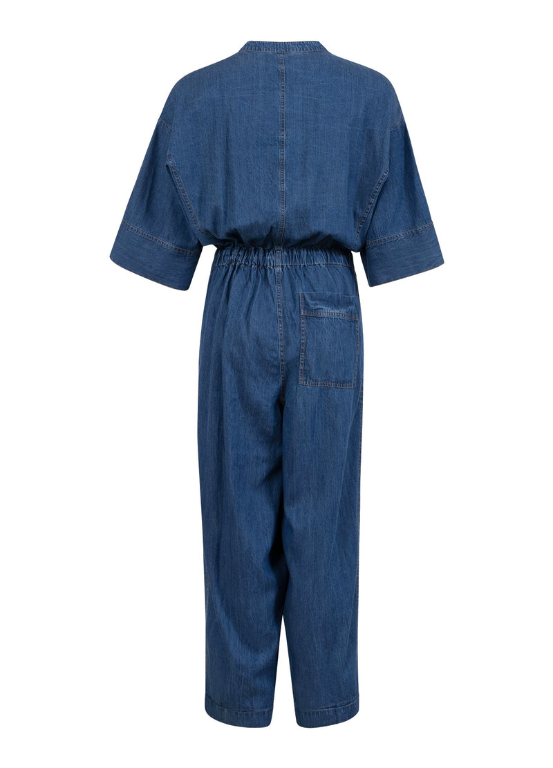 Coster Copenhagen PANTSSUIT WITH BELT Dress Blue denim - 596