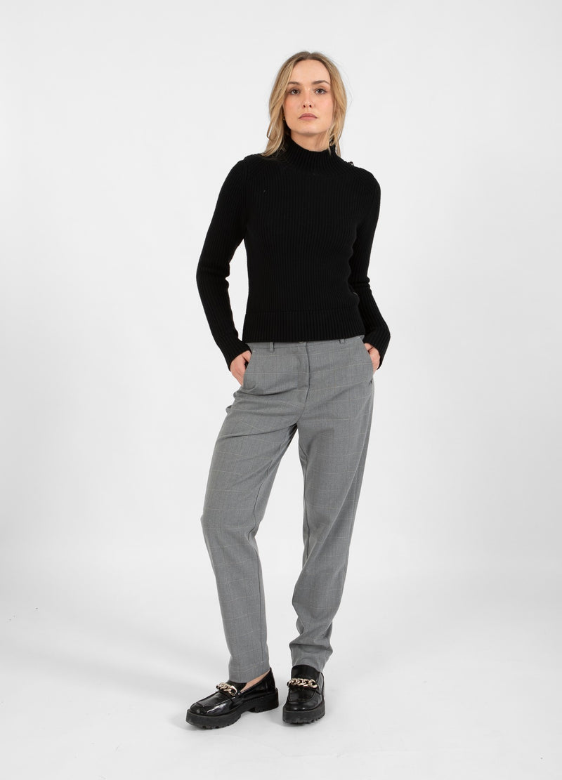 Coster Copenhagen PANTS - STELLA FIT Pants Light grey check - 160