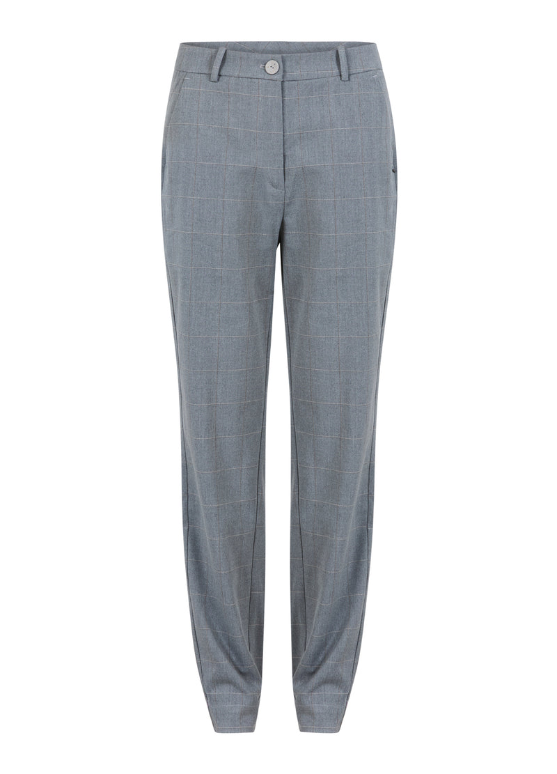 Coster Copenhagen PANTS - STELLA FIT Pants Light grey check - 160